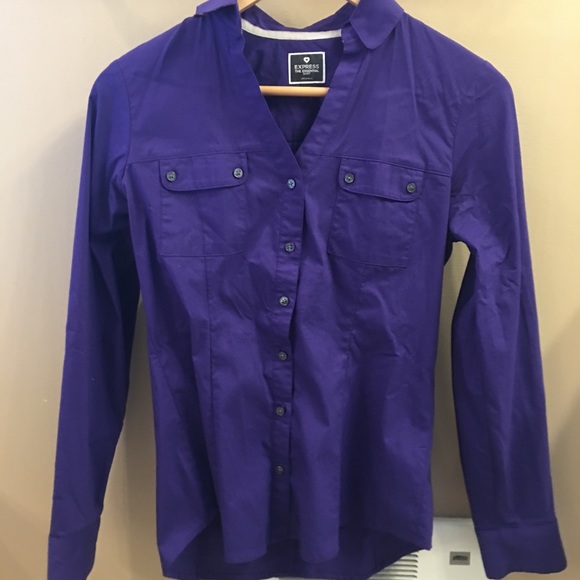 Purple Button Down - Picture 1 of 2